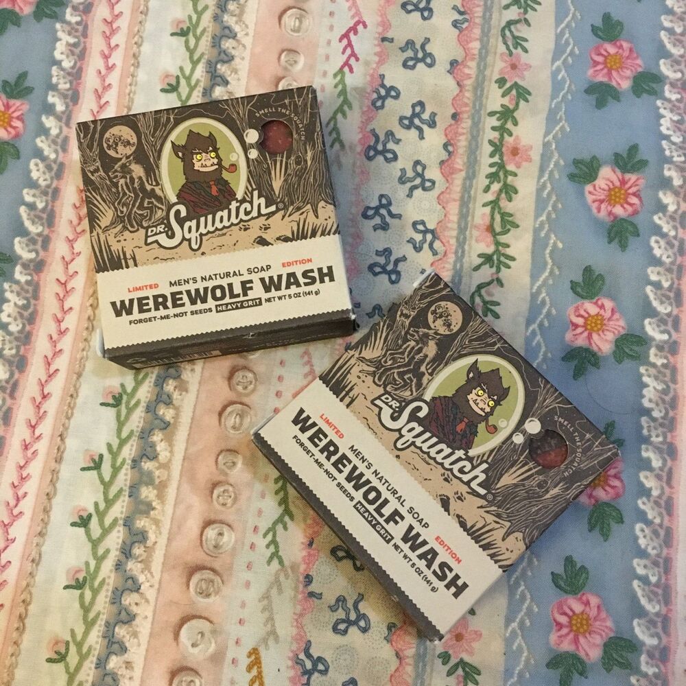 Dr. Squatch Werewolf Wash Men’s Natural Soap Bar Heavy Grit 5 oz Limited Edition